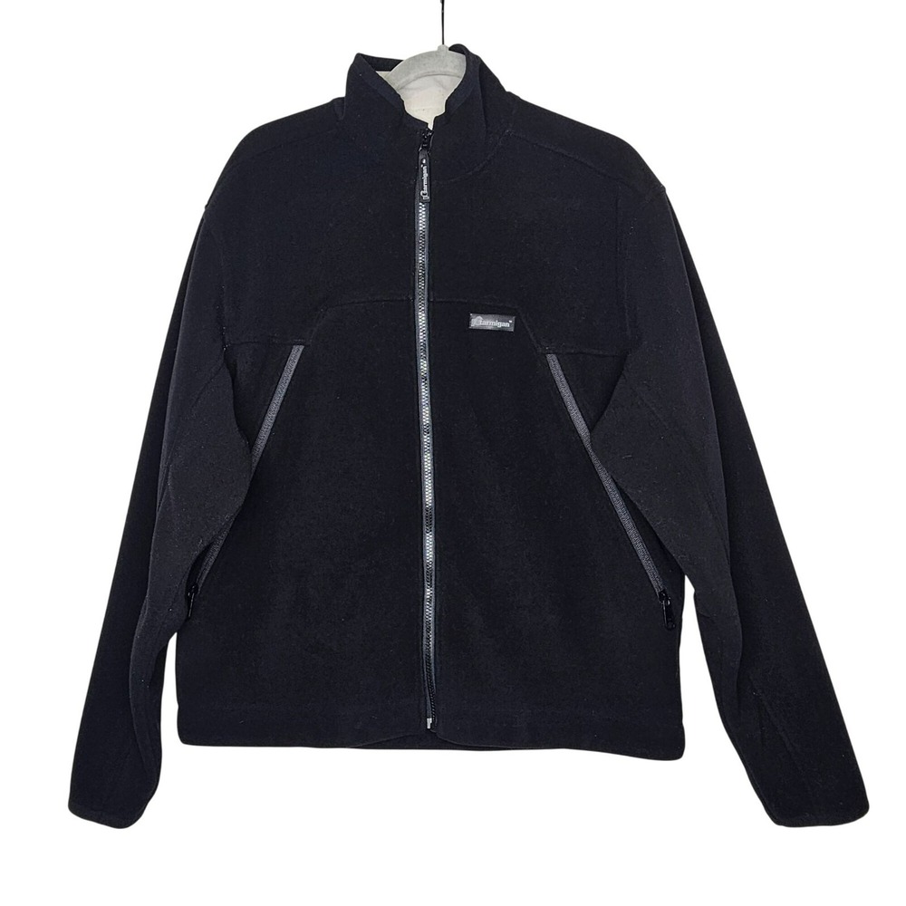 Ptarmigan Distinctive Outdoor Wear Black Fleece Jacket Mens M‎ Cycling Fleece